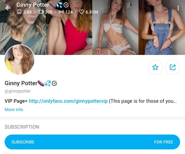 Ginny Potter OnlyFans