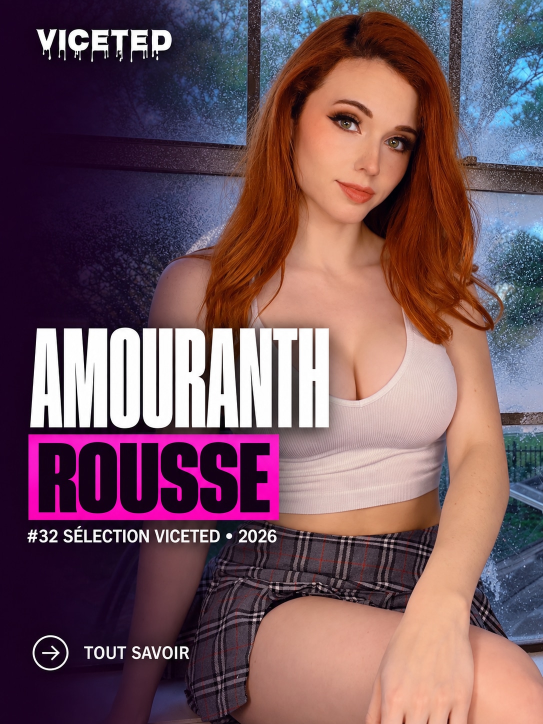 Amouranth, créatrice américaine connue pour le streaming, l’ASMR et OnlyFans
