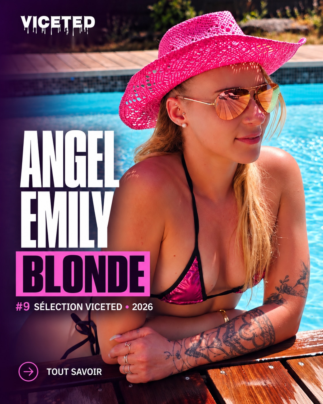 Angel Emily, créatrice OnlyFans française blonde