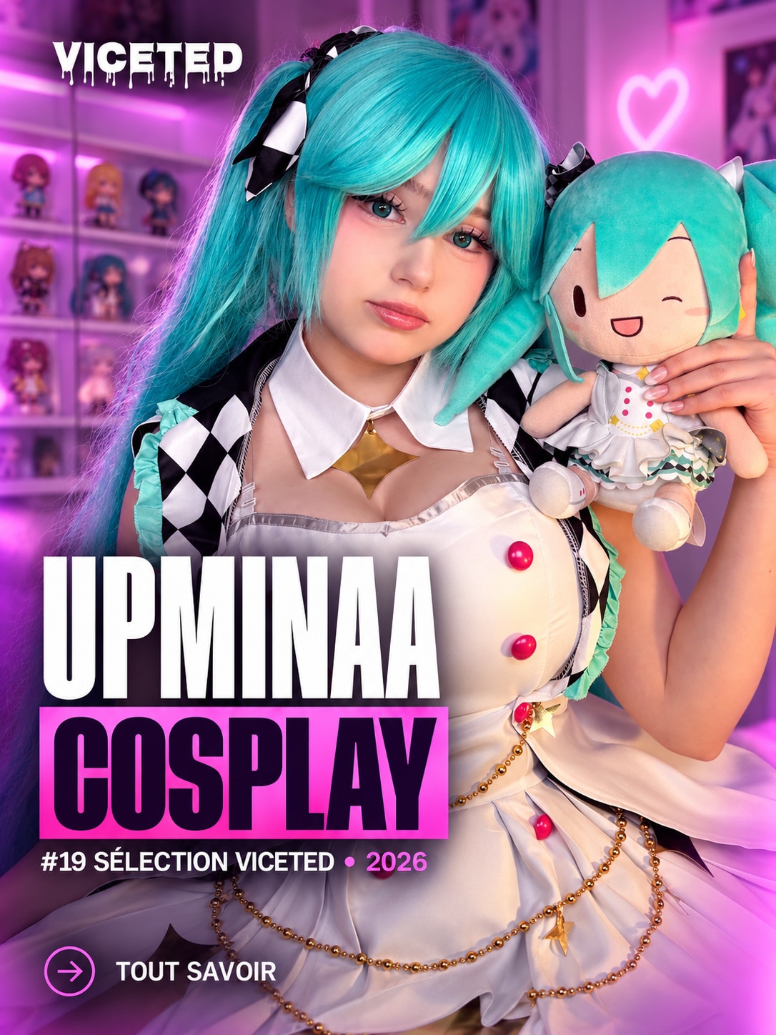 UpMinaa, créatrice allemande connue pour le cosplay, l’anime et Twitch